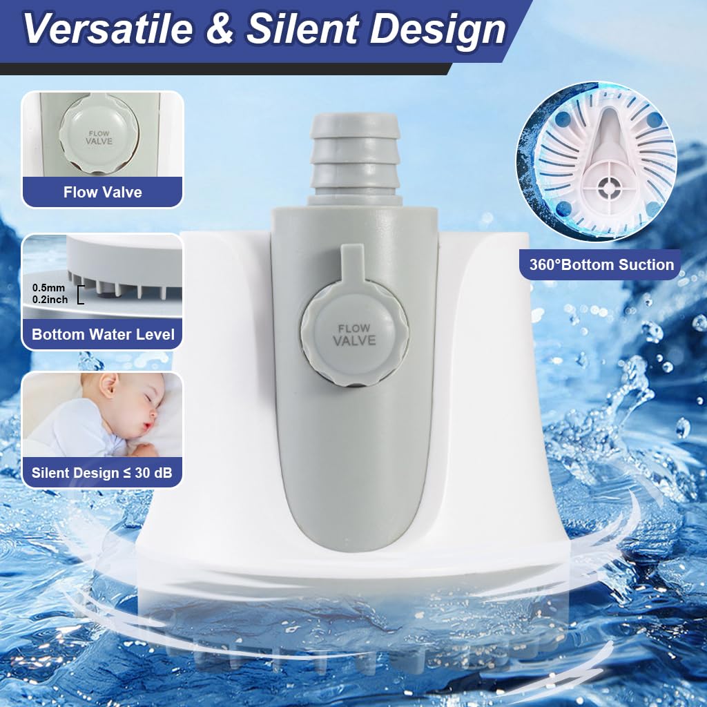 Qpets Submersible Water Pump for Water Changing Aquarium Water Pump 25W Silent Water Pump 1500L/H Large Power Water Pump with Adjustable Flow Valve Submersible Water Pump for Fish Tank, Fountain Qpets Submersible Water Pump for Water Changing Aquarium Water Pump 25W Silent Water Pump 1500L/H Large Power Water Pump with Adjustable Flow Valve Submersible Water Pump for Fish Tank, Fountain